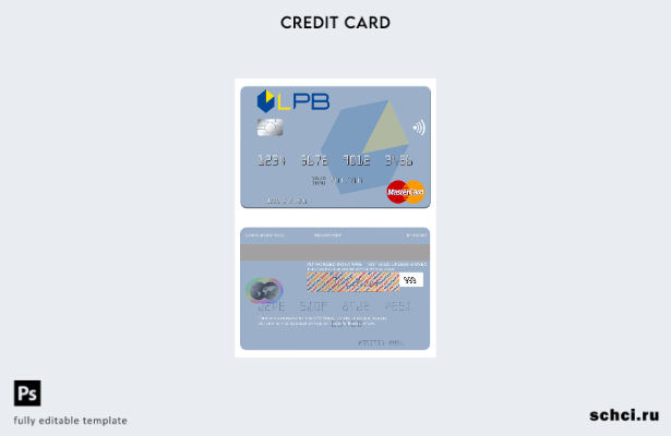 цифровая загрузка шаблона mastercard Латвии LPB Bank